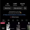 Bán Kênh TikTok 1K Follower – 41,6K Like – Nội Dung Nhạc Cảm Xúc – Clip Triệu View – Giá Cực Mềm!