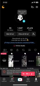 Bán Kênh TikTok 1K Follower