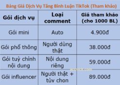 Tiktok Bình luận -Dịch vụ Tăng Comment, Bình Luận Video TikTok Uy Tín auto bình luận Tiktok