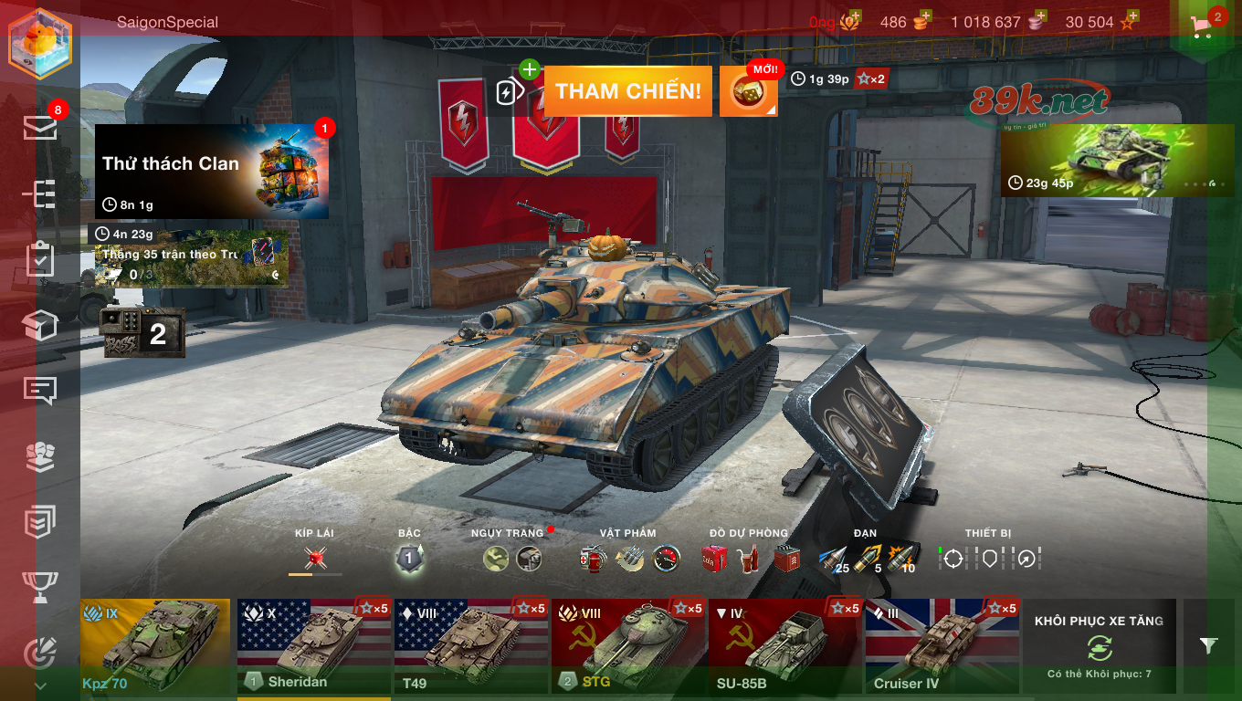 Acc này có tăng Sheridan tier 10