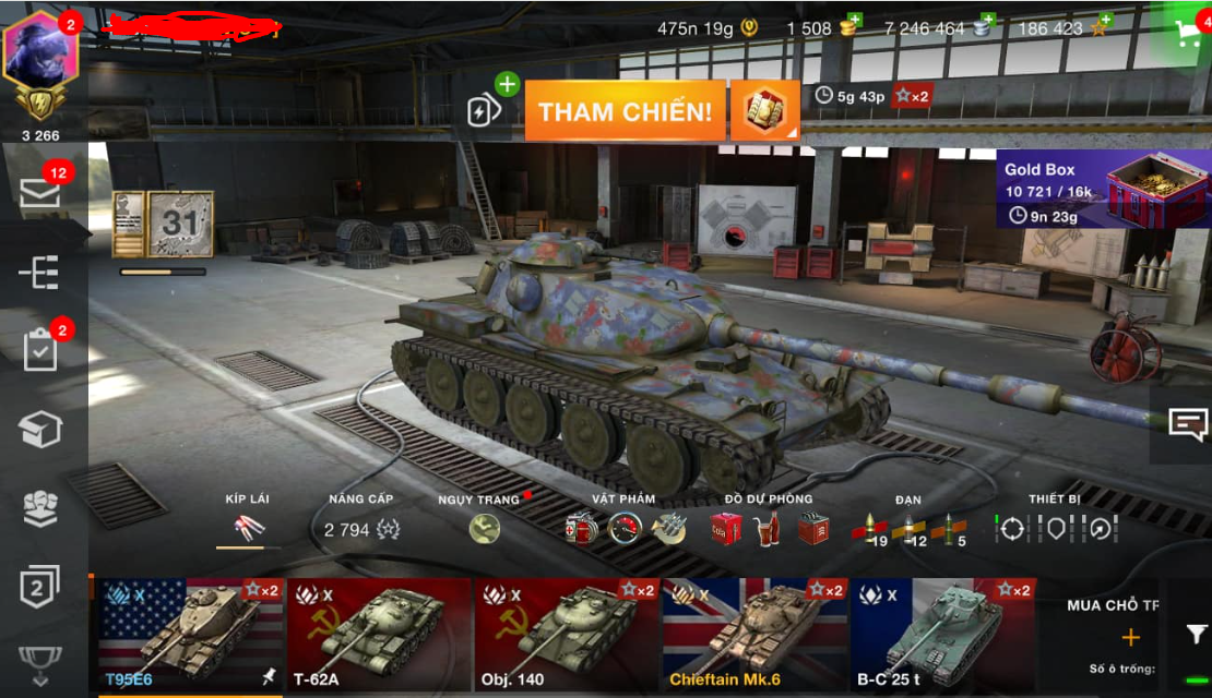 Bán acc world of tank blitz với Dàn xe cấp 10 siêu chiến thần