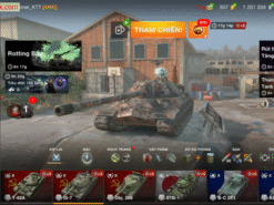 Bán acc WoT blitz tổng 23 xe tăng có sẵn trong gara, 9 tank cấp 10 siêu VIP bắn thả ga