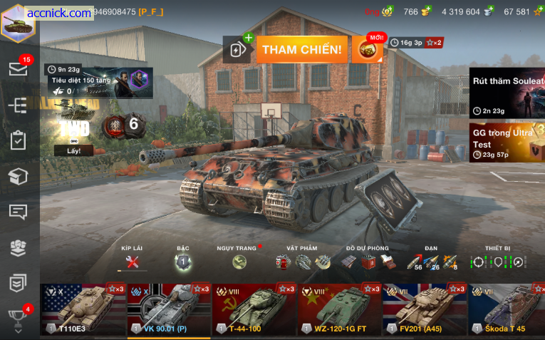 VK 90.01 (P) – Trùm tăng hạng nặng Tier X