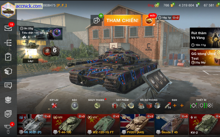 Nhiều tank vip khác