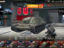 Acc World of Tanks Blitz khủng với 4 tank 10 Sheridan, FV183, Kpz 70, FV4005