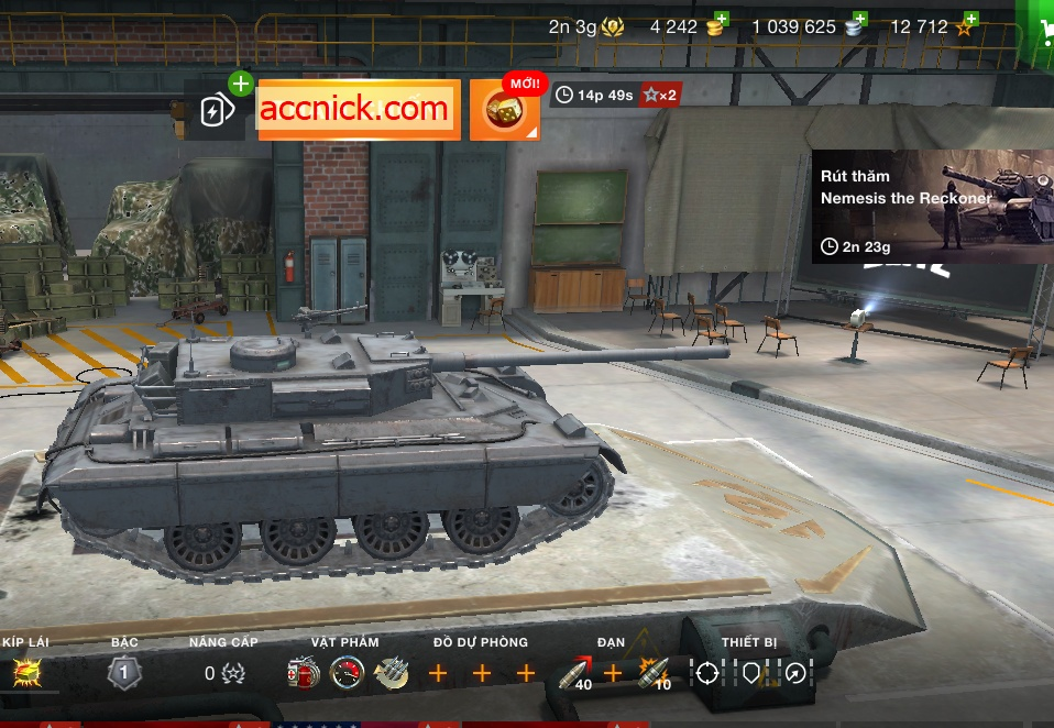 BÁN ACC World of Tanks Blitz AC Forger (Heavy Tank – Cấp VI...