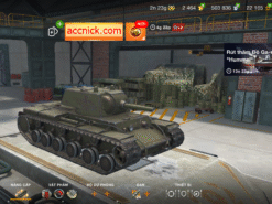 Acc wot blitz giá rẻ có sẵn KV-1 và 2464 gold, vào chiến ngay