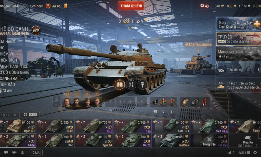 Acc World of Tanks PC gồm 6 tank 10