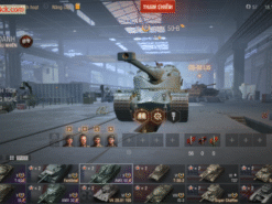 Acc WoT có 4 tank cấp 10 và 18k trái phiếu, 2.600 vàng, hơn 6 triệu bạc 4 tank X