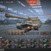 Bán acc World of Tanks server ASIA giá tốt, sở hữu 4 xe cấp 10 IS-7, T-62A, B-C 25t, AMX