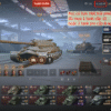 Bán acc World of Tanks PC sever ASIA, có sẵn 4 Xe cấp 10 là BZ-75, IS-7, 113, T62a và