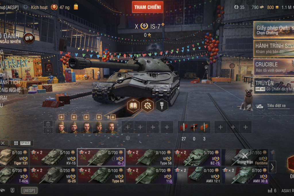 Acc World of Tanks PC 6 tank X T-62A IS-7 BZ-75
