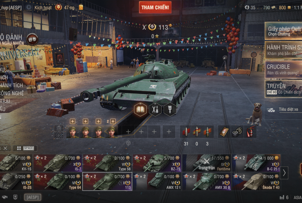 Acc World of Tanks PC 6 tank X T-62A IS-7 BZ-75