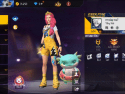 Acc Free Fire level 54, vũ khí súng nhiều, acc chơi lâu, có hơn 31k vàng, skin và pet đẹp.