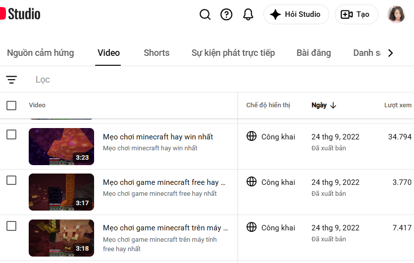 Bán kênh youtube 1020 sub kênh sạch view tự nhiên kênh cổ 2016