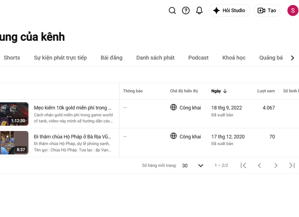Bán Mua kênh youtube 1k sub kênh sạch không vi phạm kênh cổ 2020