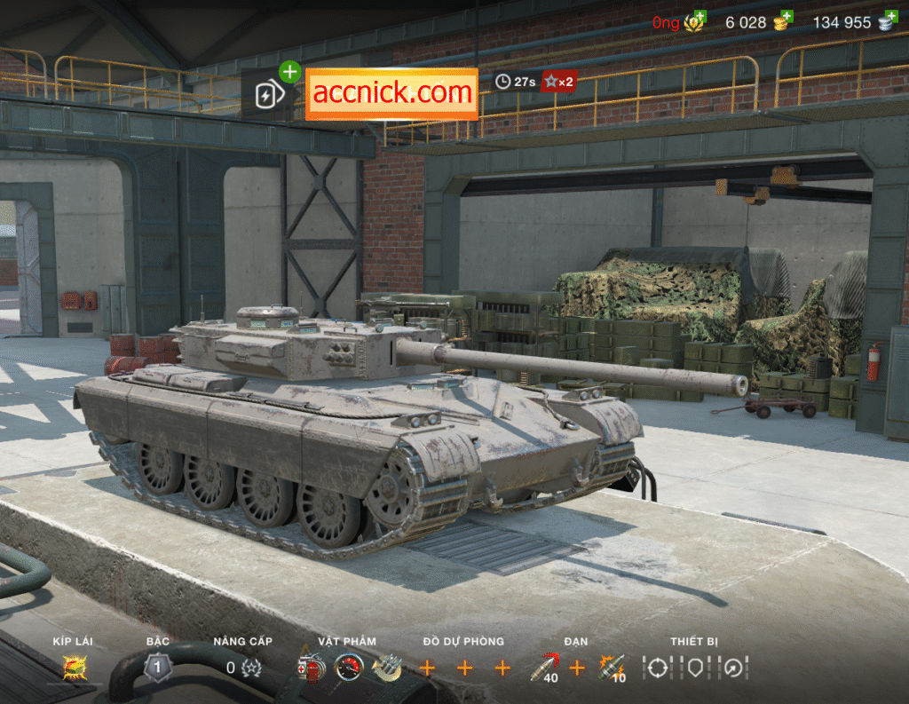 Acc wot blitz có sẵn 6k vàng và xe premium VIP AC Forger ngon