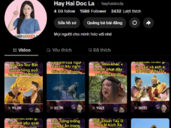 bán kênh TikTok 1580 follower acc TikTok sạch tương tác cực tốt video lên xu hướng