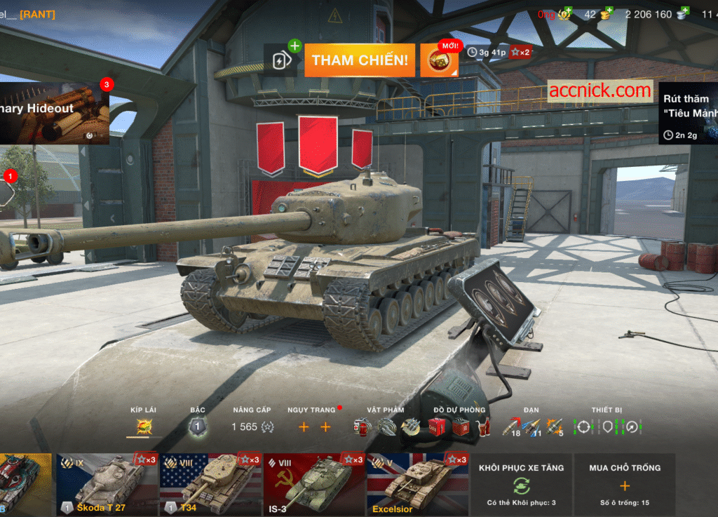 Acc wot blitz giá cực rẻ cho anh em wotb Việt nam đây