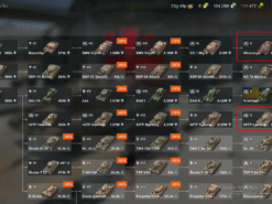 Alternative view of Bán acc wot blitz 9 tank cấp 10, 4 tank X có sẵn trong gara, 5 tank X chưa mua