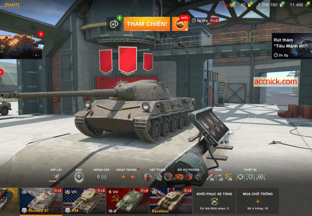 Acc wot blitz giá cực rẻ cho anh em wotb Việt nam đây