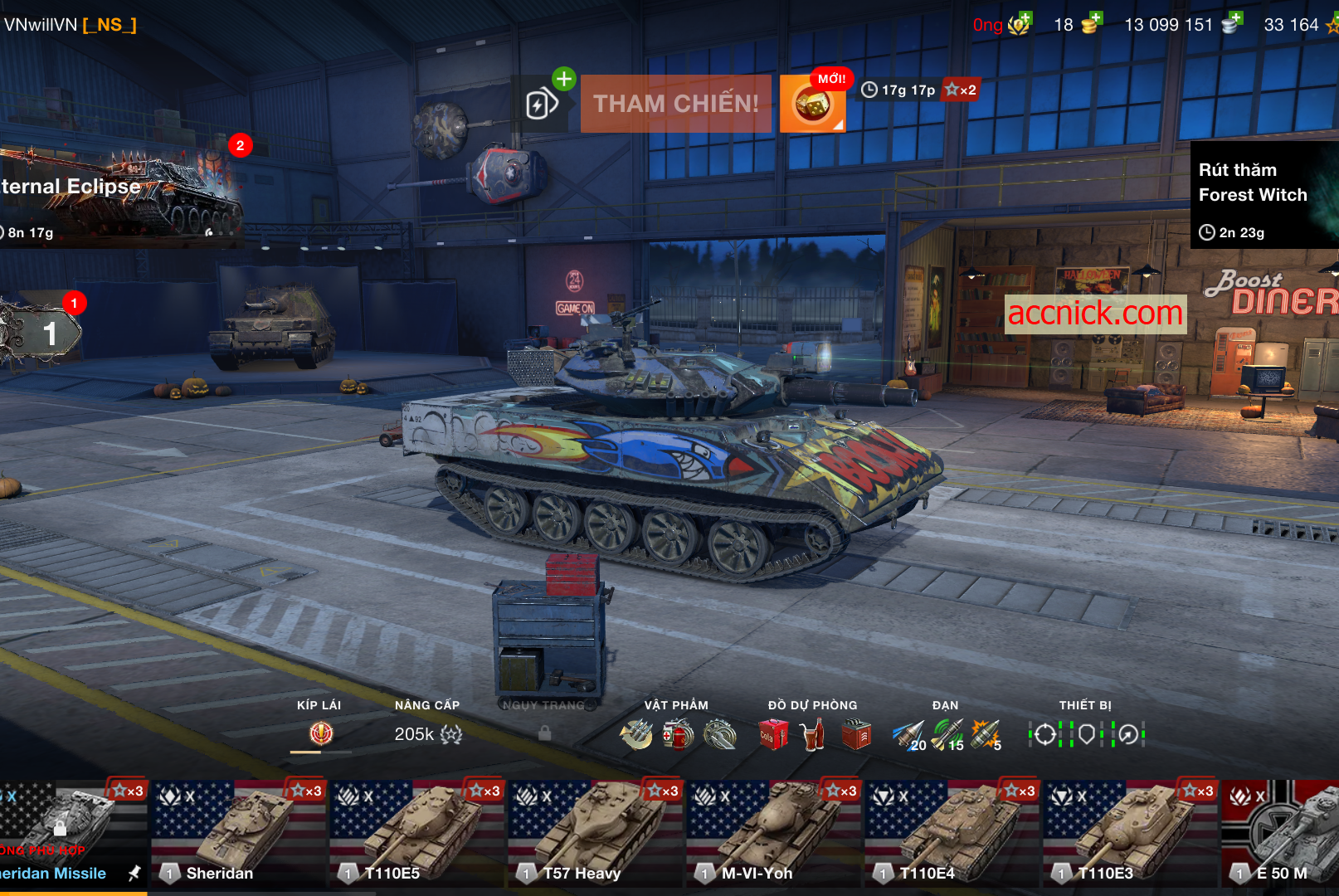 Acc Wot Blitz khủng 28 tank X 13 triệu bạc shop acc World of Tanks Blitz