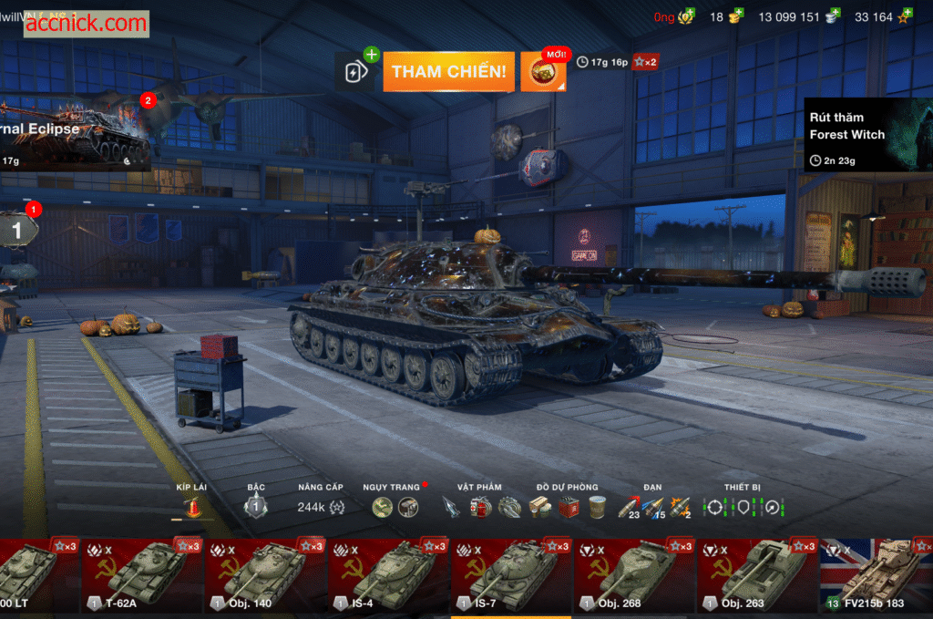 Acc Wot Blitz khủng 28 tank X 13 triệu bạc shop acc World of Tanks Blitz